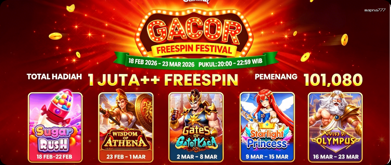 Login mapna777 Sekarang Bonus Melimpah